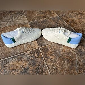 NEW!!! Tory Sport Perforated Lace-Up Leather Golf Sneaker- White, Women’s Size 5